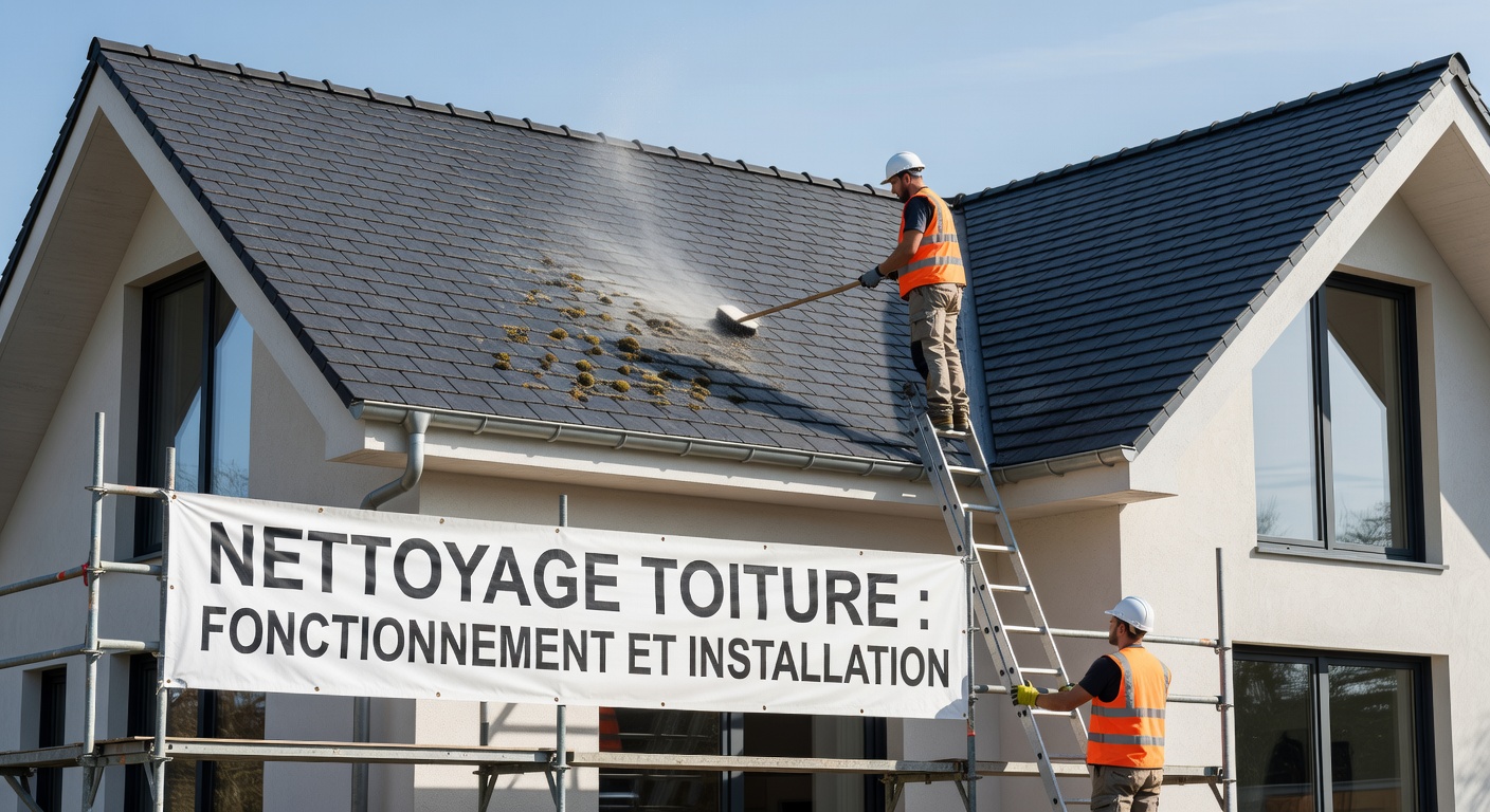 nettoyage toiture : fonctionnement et installation