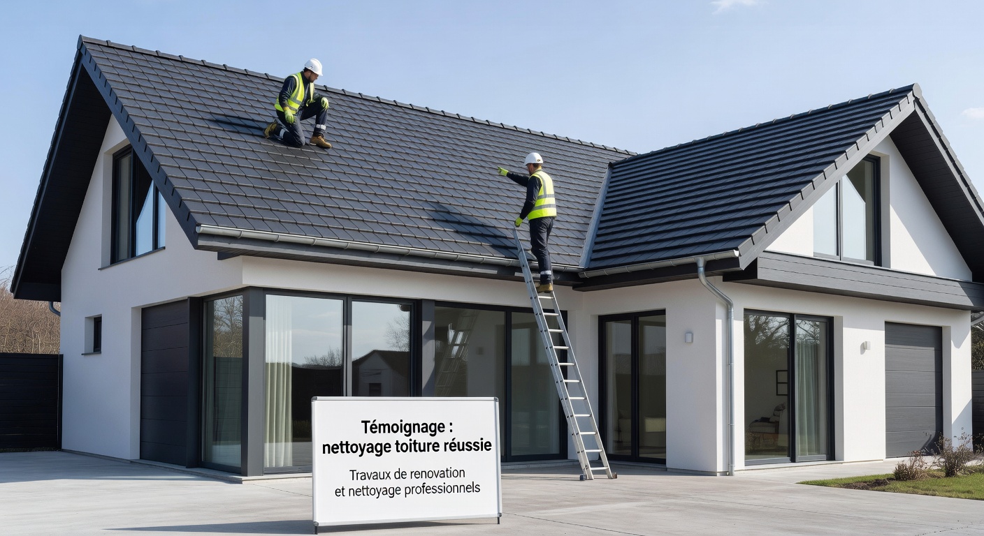 Temoignage : nettoyage toiture reussie